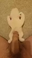 Soaking another plush toy