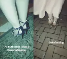 Dakota and Elle Fanning are trusting their butts.