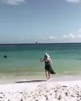 On the beach
