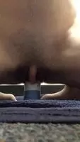 Wanted to ride Daddy's cock but I'll guess this will have to do instead. Who wants to see how badly will this boy cunt be gaped afterwards?