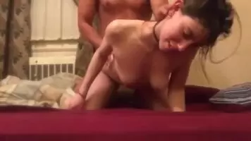 Slutty girl loves gettting prone-boned