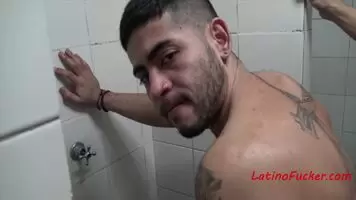 Paid A Latino Hunk To Fuck In The Shower
