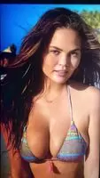 Chrissy Teigen takes my FULL LOD OF HOT CUM to her sexy big titties!!!