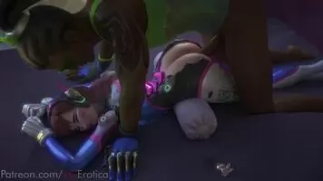 D.Va gets fucked by Lucio