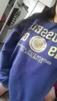 What's under my crewneck? 🤫