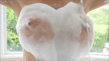 Washing Up Soaky Tits