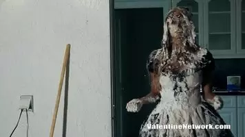 Stuck up maid gets gunged