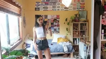 Imogen Russel rocking the braless look