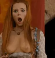 Shy redhead beauty