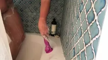 A little covid shower fun... 🚿 🧼