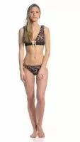 Betsey Johnson Lace Palace halter top & hipster bottom