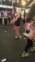 Mature blonde wanted to dance and show the ass to other people!