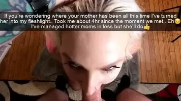 Your mother went to confront your bully and hasn't returned since! You now get daily videos of her being used as a cum depository