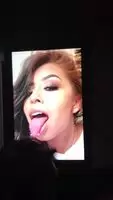 Spraying my juice all over her face