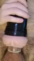 Fucking my Fleshlight with a condom on and filling it up