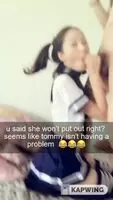 Don't take it so seriously. She's just *cosplaying* as his sex slave!