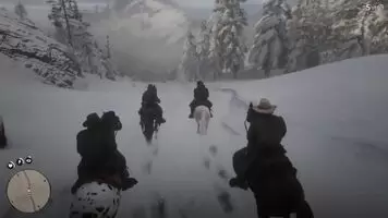 I got off the horse by accident right before a cutscene in red dead