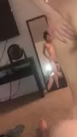 Petite Korean teen riding