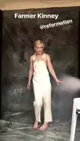 Emily Kinney in Overalls