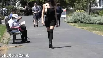 A little nip slip action at the park!
