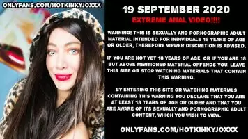 Hotkinkyjo with fat long dildo belly bulge, fisting & anal prolapse
