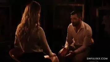 Beautiful couple having sensual sex