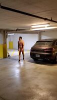 Wow, last post got lots of love. Here's what followed that one: naked stroll in a public parking garage.