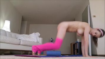 VioletFoxy - Hard CORE Naked Yoga Workout