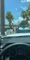 Playing around in the kohl’s parking lot