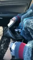 flashing in the parking lot of the shopping center F39