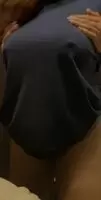 Titty drop in the family bathroom oops c;
