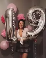 Busted everywhere for her tits in that slutty outfit