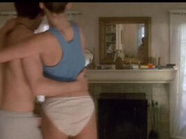 Milla Jovovich white panties scene in Kuffs