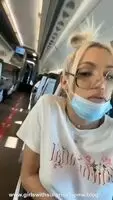 She's horny and the train is empty so...