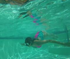 Tiff Swimming Underwater 3