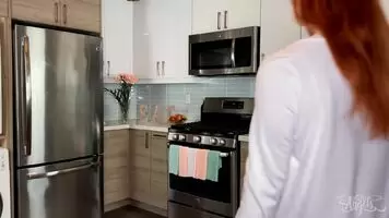 Sexy Redhead Tgirl Evie Envy Sticks A Dildo In Her Ass