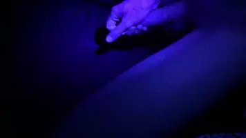 cum under a UV light... pretty anticlimactic but