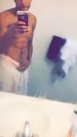 Just out the shower
