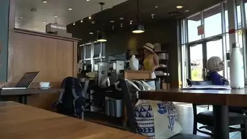 Nipslip at Starbucks!