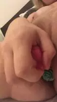 Pretty pink dildo and Slytherin green butt plug - all a girl needs :)