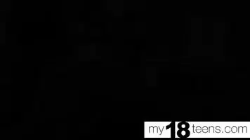 MY18TEENS – Tiny Teen Ass and Pussy Fucking Big Cock in the kitchen