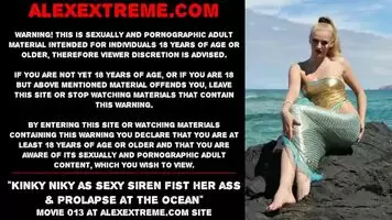 Kinky Niky As Sexy Siren Fist Her Ass & Prolapse At The Ocean GIF by alexthorn