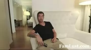 brother and sister remote fight leads to some great sex even when their mommy is around