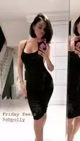Touching herself