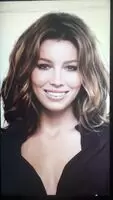 Jessica Biel takes my MASSIVE LOAD OF HOT CUM to her sexy face!!!