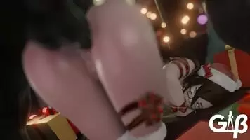 Mei getting unwrapped wide open before Christmas
