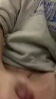 She sent a video playing with herself; begging for my hot cum while I was out shopping. I was so turned on I went to the public bathroom and stroked out a huge fucking load in minutes. I’ve never done something like this before. I was nervous someone would find me, but it turned me on even more...