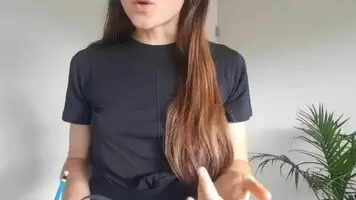 ASMR Haircut turns into HOT Topless JOI