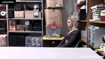 She got caught shoplifting if only she knew his cock was that big she would've let him call the police but it was too late