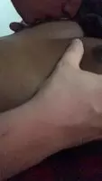 Giving her nipples some well deserved love 🥰